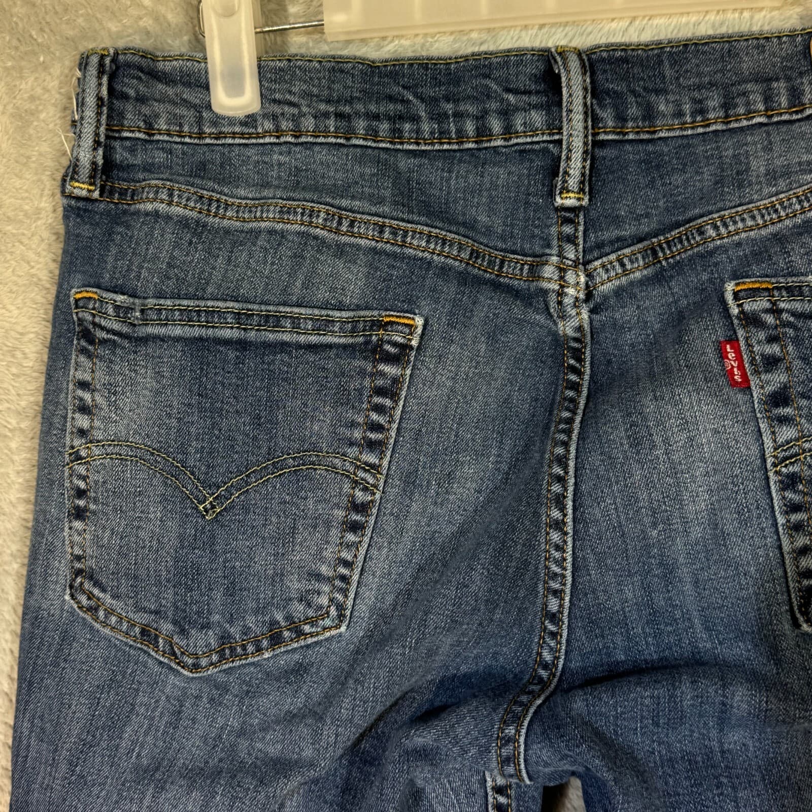 Levi’s 514 Men’s Jeans Straight Leg 34x30 Blue Denim Mid Rise 100% Cotton - Thumbnail 9