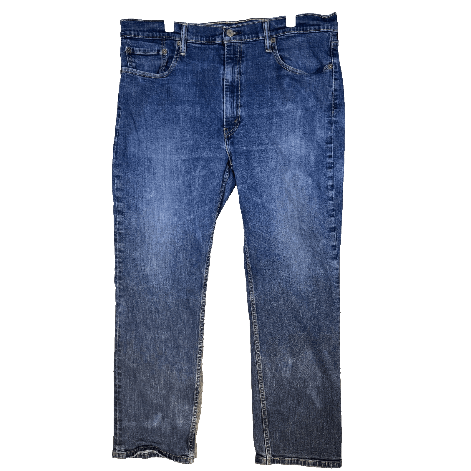 Levis 514 Jeans Mens 38x29 Blue Medium Wash Straight Leg Regular Fit Denim - Image 1