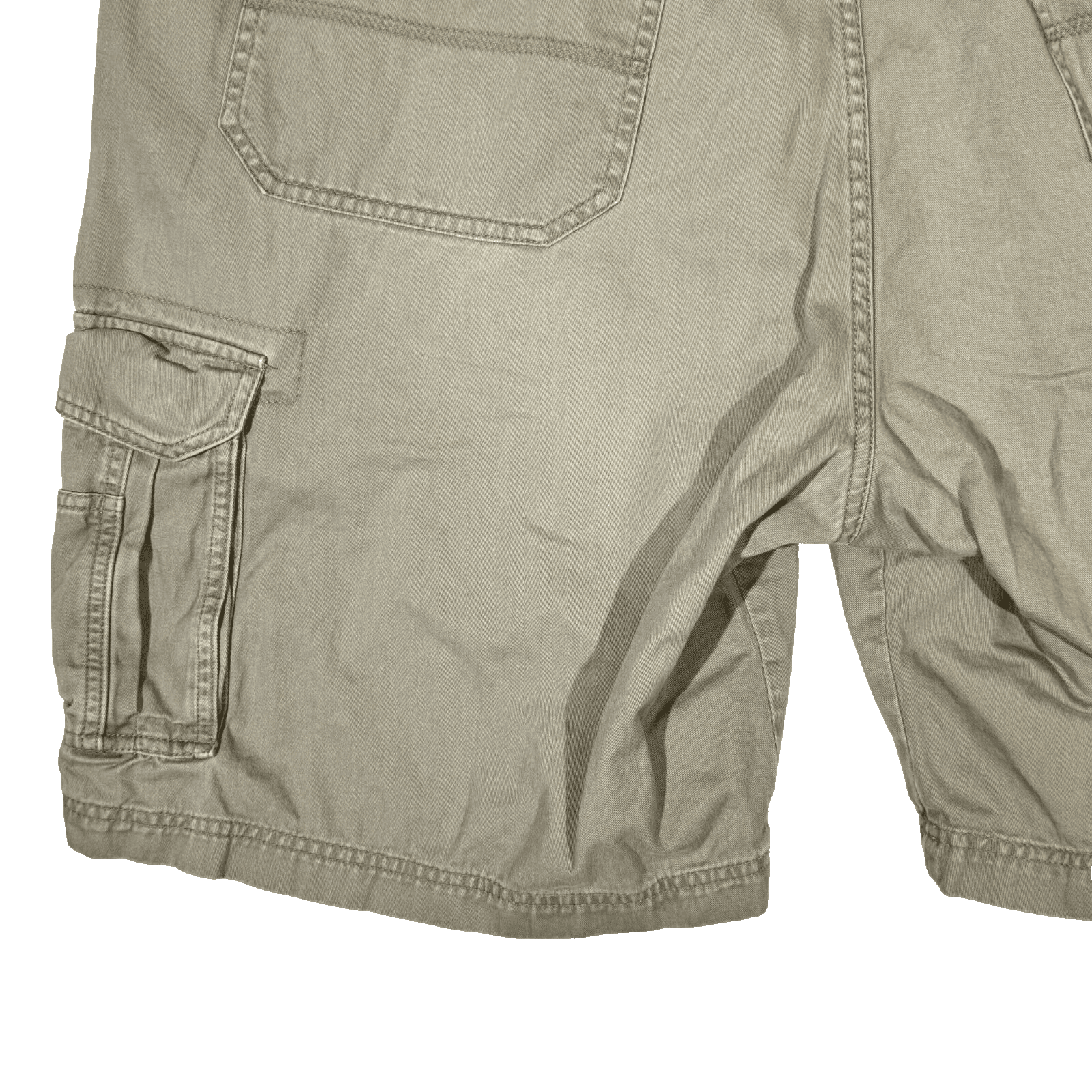 Wrangler Hero Shorts Men’s 40 Khaki Cargo 100% Cotton Outdoor Workwear Zip Fly - Thumbnail 7