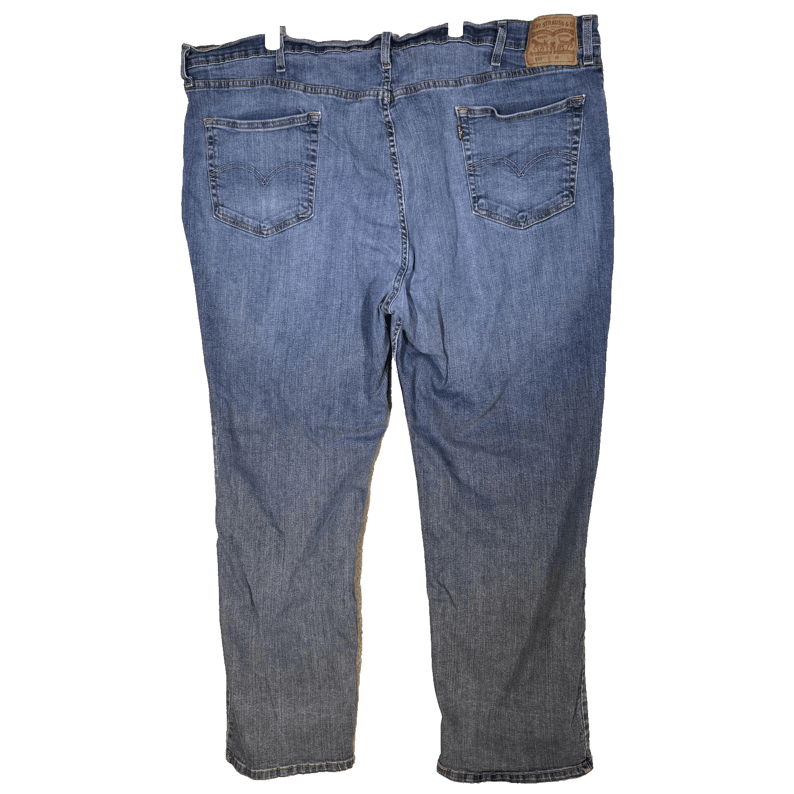 Levis 559 Jeans Mens 46x31 Blue Relaxed Straight Denim Big & Tall Medium Wash - Thumbnail 2