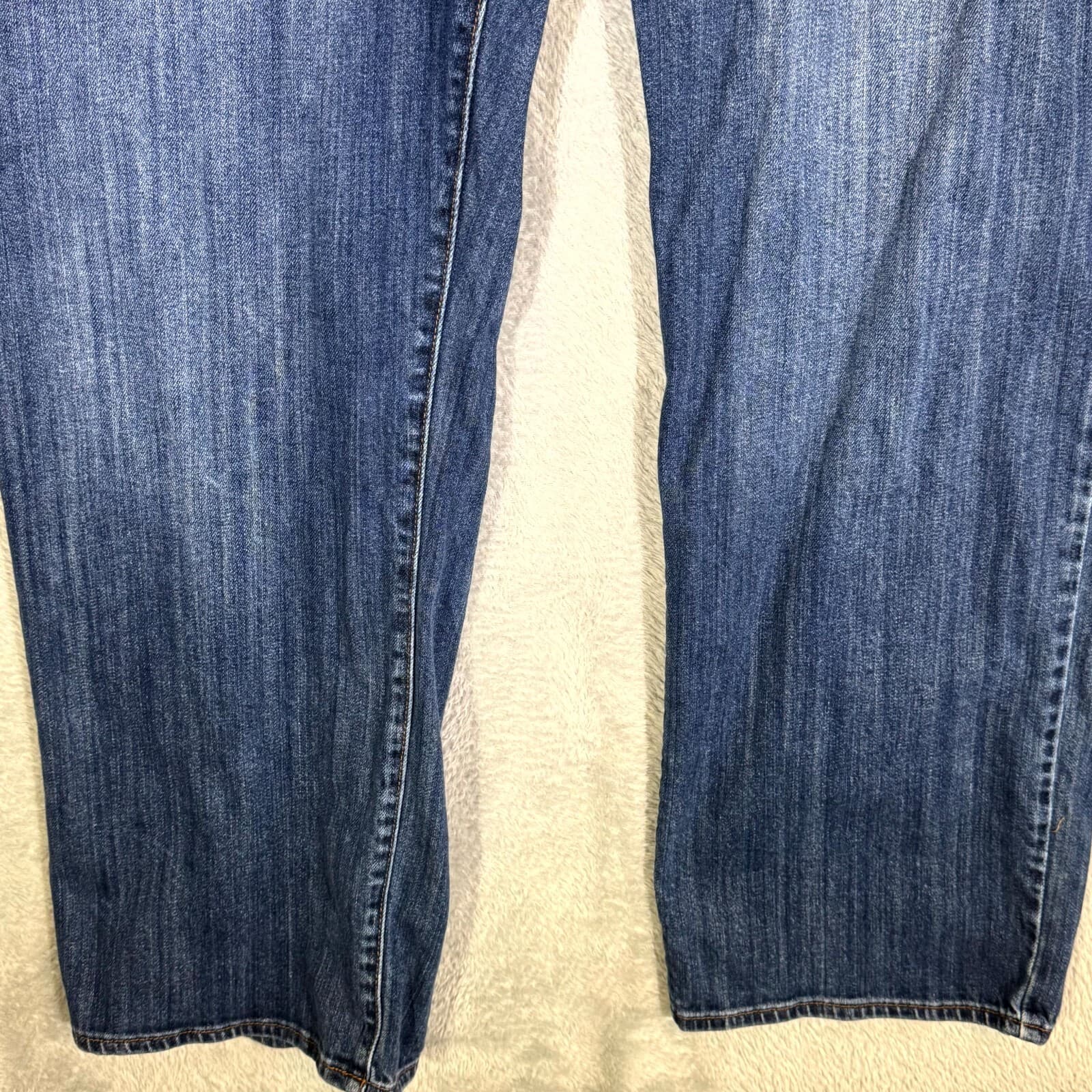 Lucky Brand 361 Jeans Men 40X30 Blue Denim Vintage Straight Leg Mid-Rise Stretch - Thumbnail 5