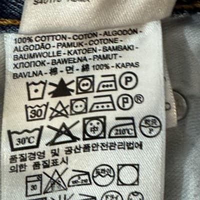 Levis 560 Jeans Mens 46x30 (46x29) Blue Medium Wash Relaxed Tapered Leg Denim - Thumbnail 5