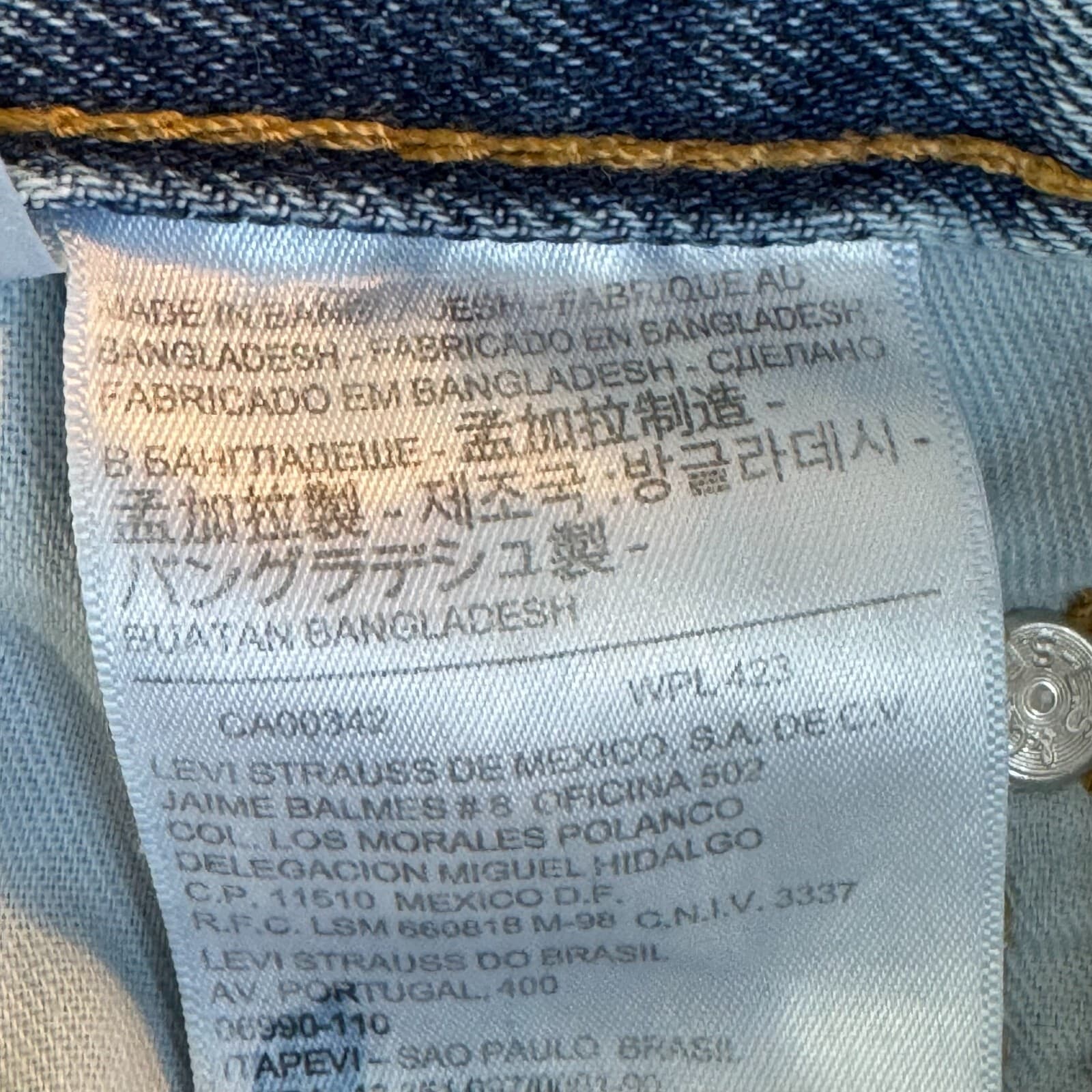 Levi’s 550 Men’s Jeans 42x29 Relaxed Straight Blue Denim Medium Wash - Thumbnail 12