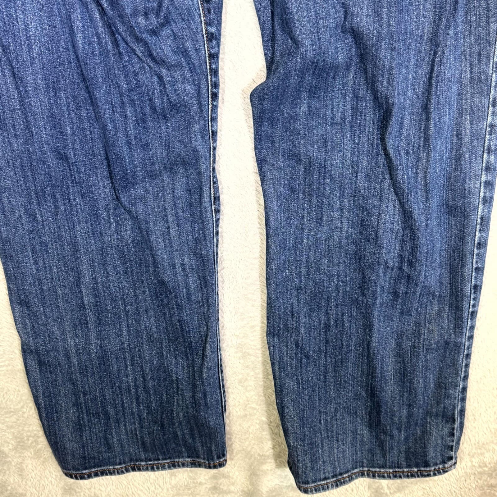 Lucky Brand 361 Jeans Men 40X30 Blue Denim Vintage Straight Leg Mid-Rise Stretch - Thumbnail 9