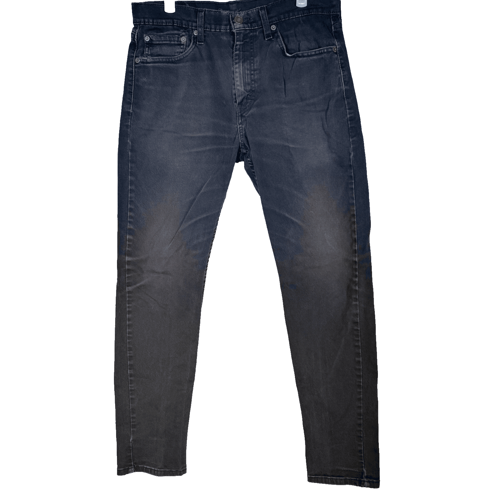 Levis 510 Jeans Mens 32x32 (32x30) Black Charcoal Skinny Slim Stretch Denim - Image 1