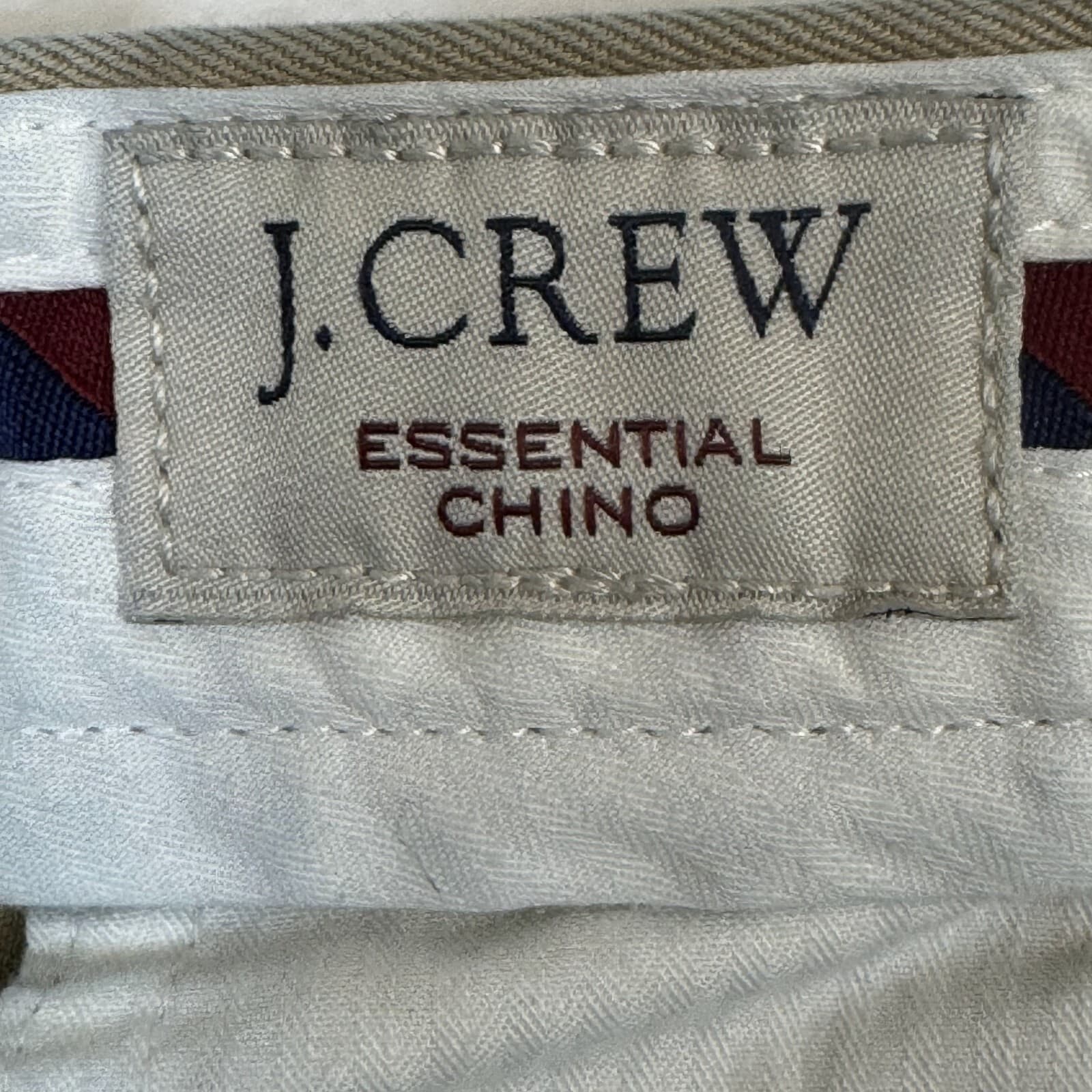 J.Crew Women’s Essential Chino Pants 33W Khaki Cotton Mid-Rise Straight Leg W375 - Thumbnail 11