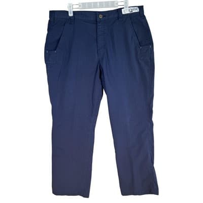 Carhartt Pants Mens 36x28 Navy Ripstop Relaxed Fit Workwear Cargo (36x28) - Image 1