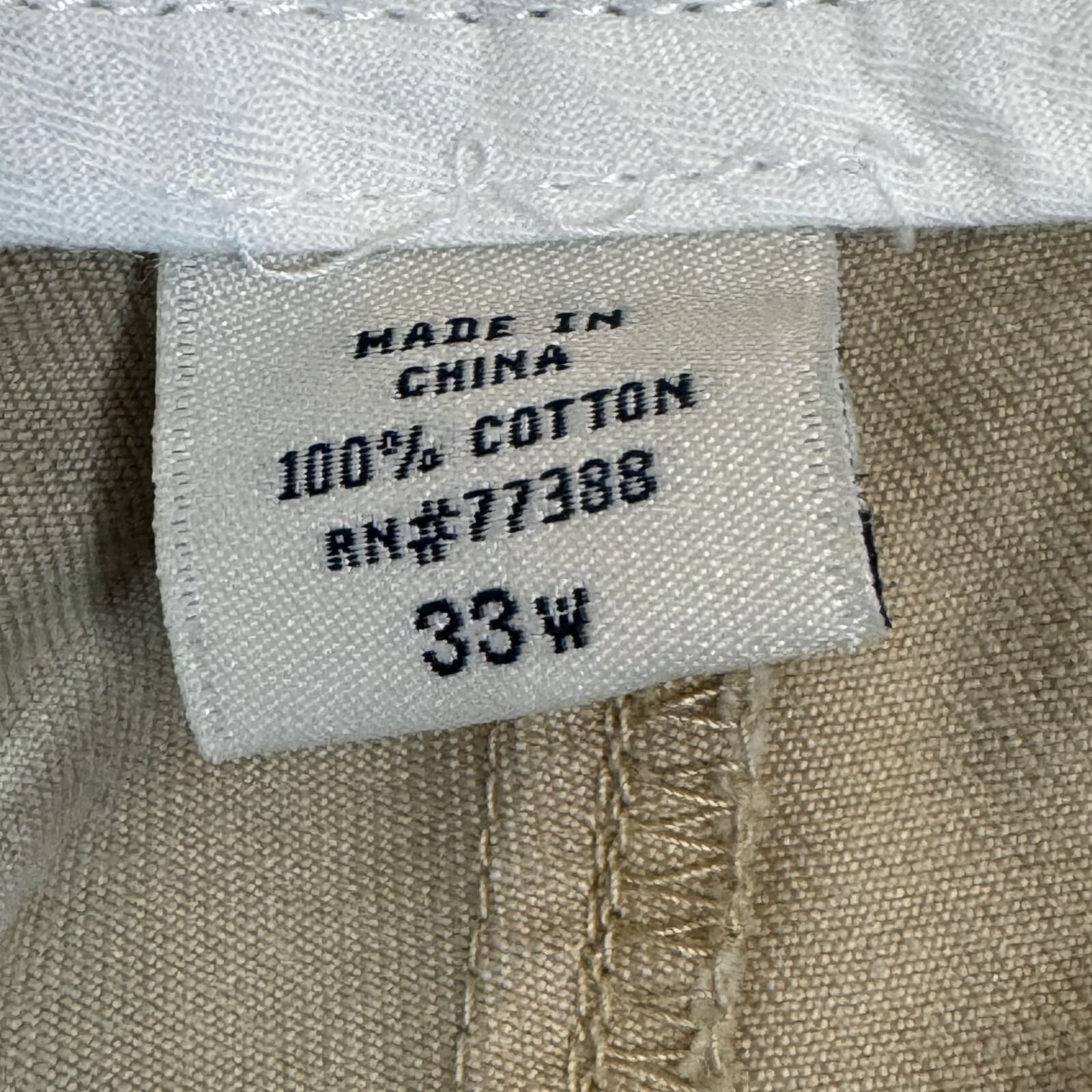 J.Crew Women’s Essential Chino Pants 33W Khaki Cotton Mid-Rise Straight Leg W375 - Thumbnail 10