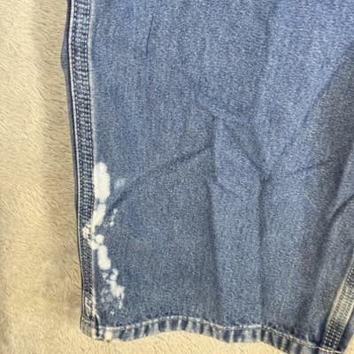 Carhartt Jeans Mens 42x34 Blue Dungaree Fit Workwear Denim Pants (42x34) - Thumbnail 3