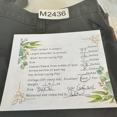 Carhartt Pants Mens 34x30 Gray Ripstop Relaxed Fit Workwear Cargo (34x30) - Thumbnail 11