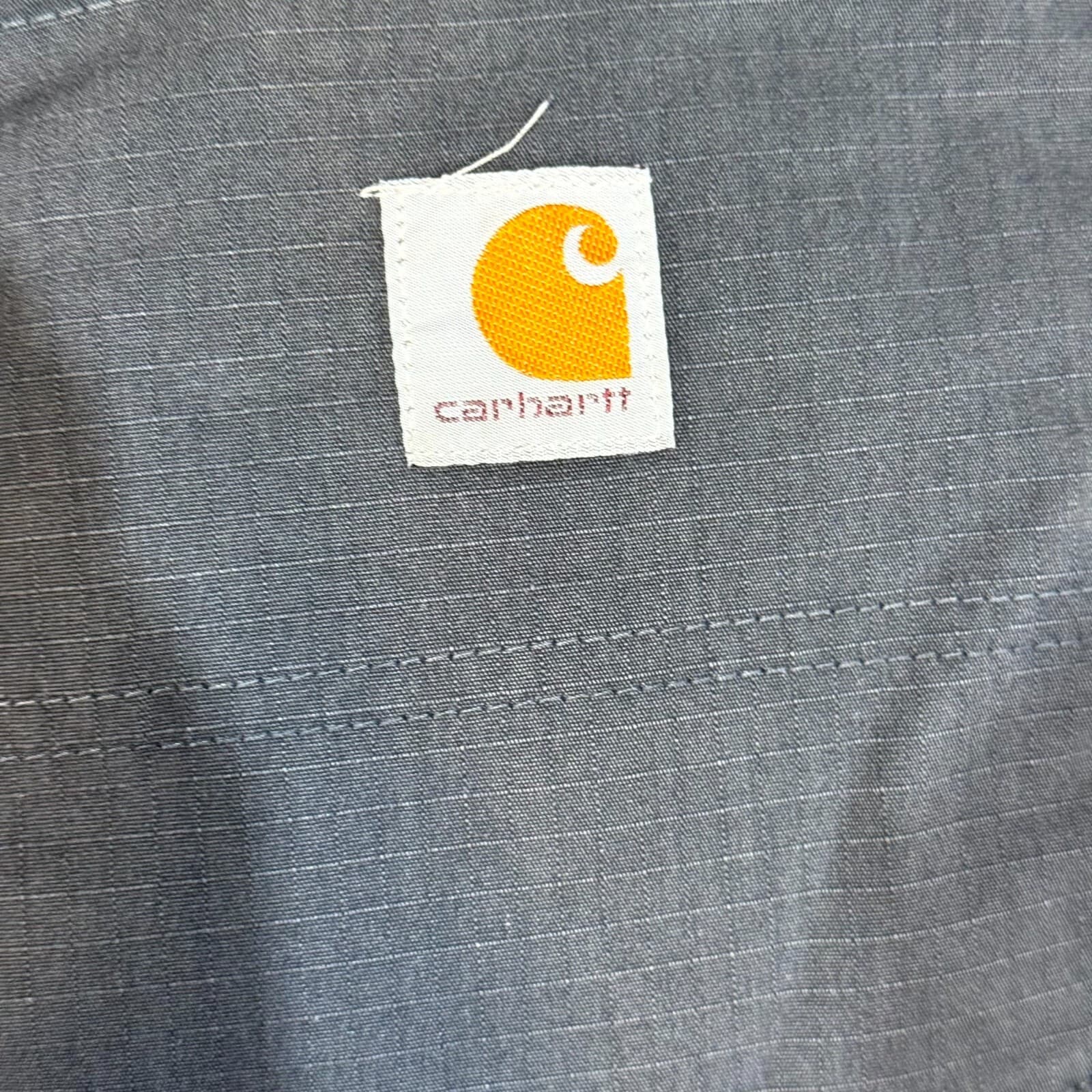 Carhartt 74533-33 Pants Mens 34x32 Gray Ripstop Relaxed Fit Workwear - Thumbnail 5