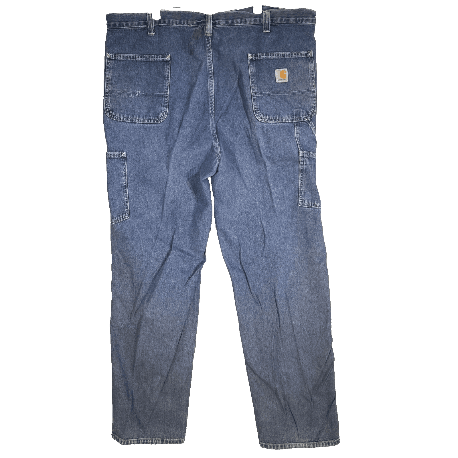 Carhartt Jeans Mens 42x34 Blue Dungaree Fit Workwear Denim Pants (42x34) - Thumbnail 2