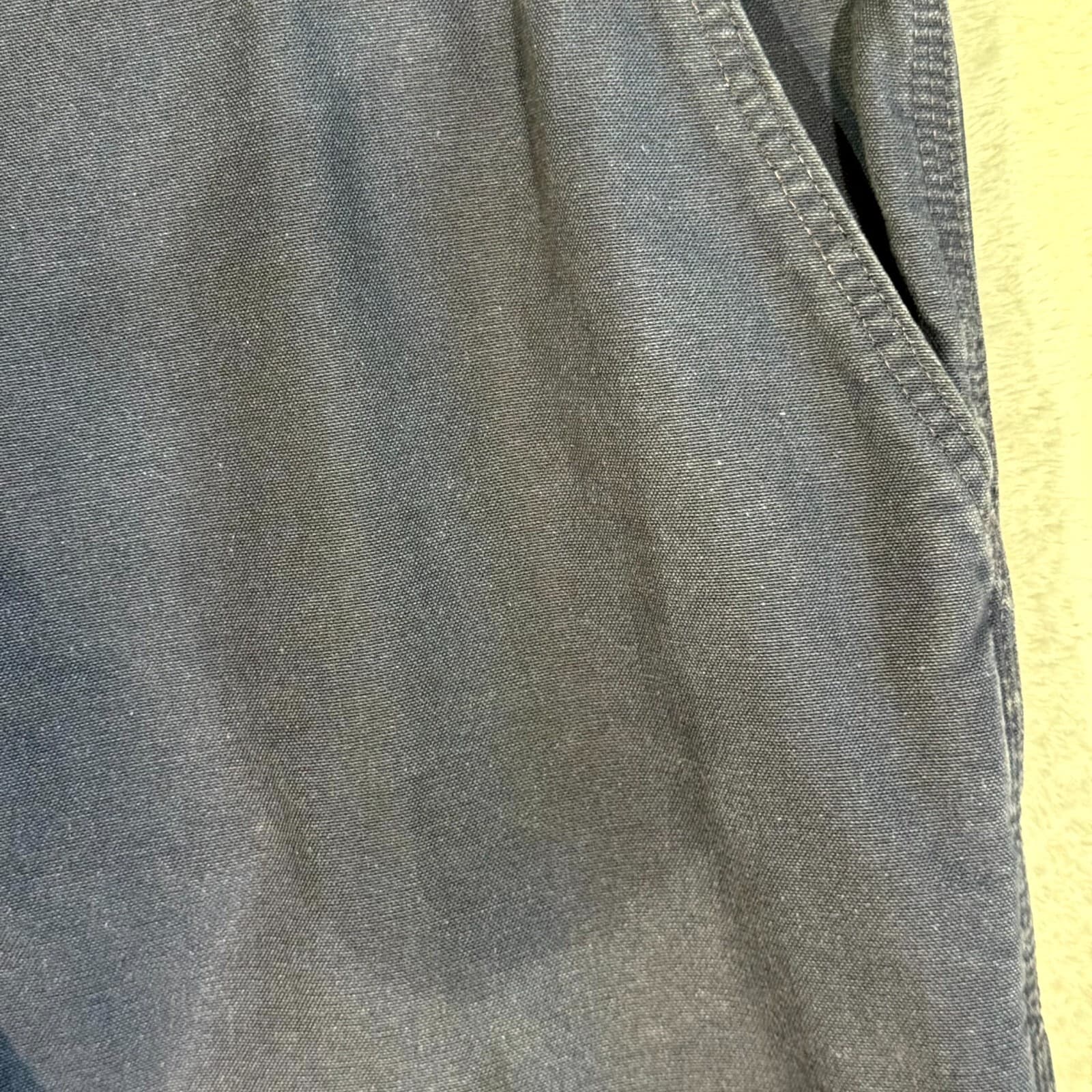 Carhartt 383-20 Dungaree Pants Mens 40x30 Navy Canvas Carpenter Workwear - Thumbnail 3