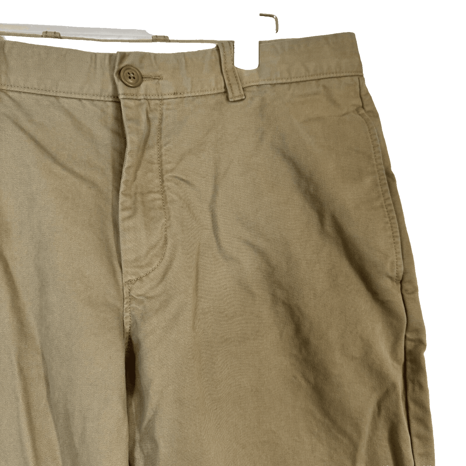 J.Crew Women’s Essential Chino Pants 33W Khaki Cotton Mid-Rise Straight Leg W375 - Thumbnail 5