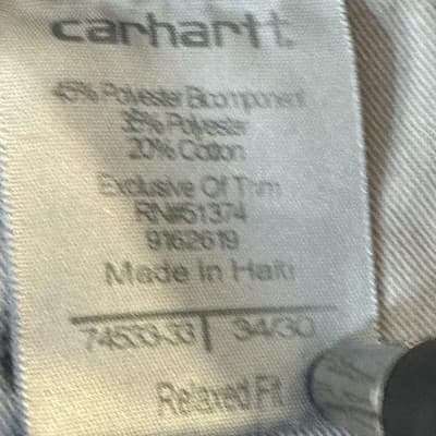 Carhartt Pants Mens 37x29 Gray Ripstop Relaxed Fit Workwear Cargo (37x29) - Thumbnail 8