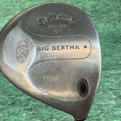 Callaway Big Bertha Driver 9° RCH 96 Firm Graphite RH Vintage 1990s USA - Image 1