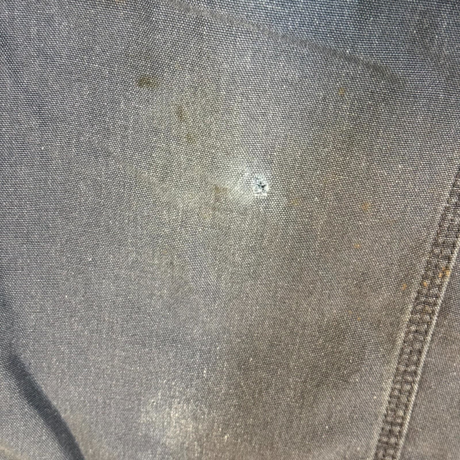 Carhartt 383-20 Dungaree Pants Mens 38x32 Navy Canvas Carpenter Workwear - Thumbnail 3