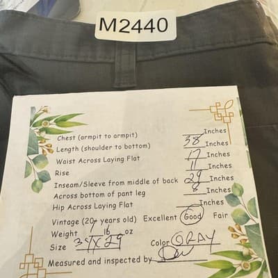 Carhartt Pants Mens 37x29 Gray Ripstop Relaxed Fit Workwear Cargo (37x29) - Thumbnail 11