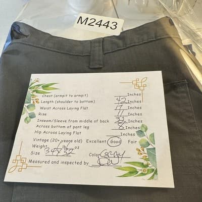 Carhartt Pants Mens 34x34 Gray Ripstop Relaxed Fit Workwear Cargo (34x34) - Thumbnail 13