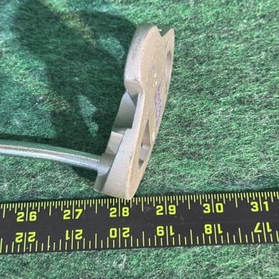 Tour Edge BackDraft B3 Mallet Putter Junior RH Steel Shaft Gold Blue Golf Club - Thumbnail 6