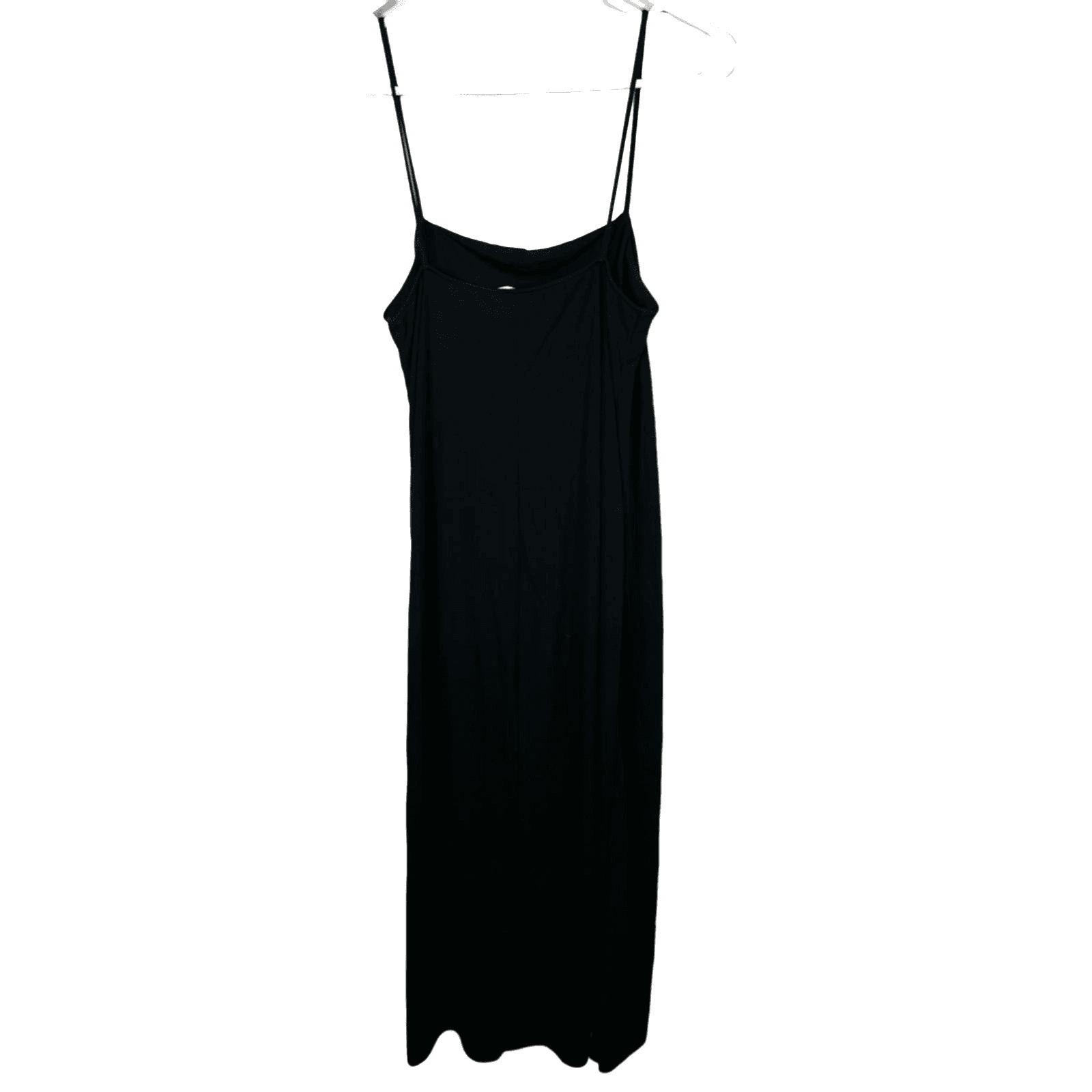 Zara Dress Women’s S Black Spaghetti Strap Straight Line Long Maxi Elegant W109 - Image 1