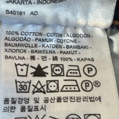 Levis 501 Jeans Mens 36x30 Blue Button Fly Straight Leg Denim Made Poland - Thumbnail 6