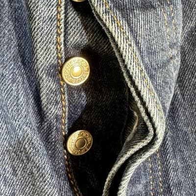 Levis 501 Jeans Mens 36x30 Blue Button Fly Straight Leg Denim Made Poland - Thumbnail 3