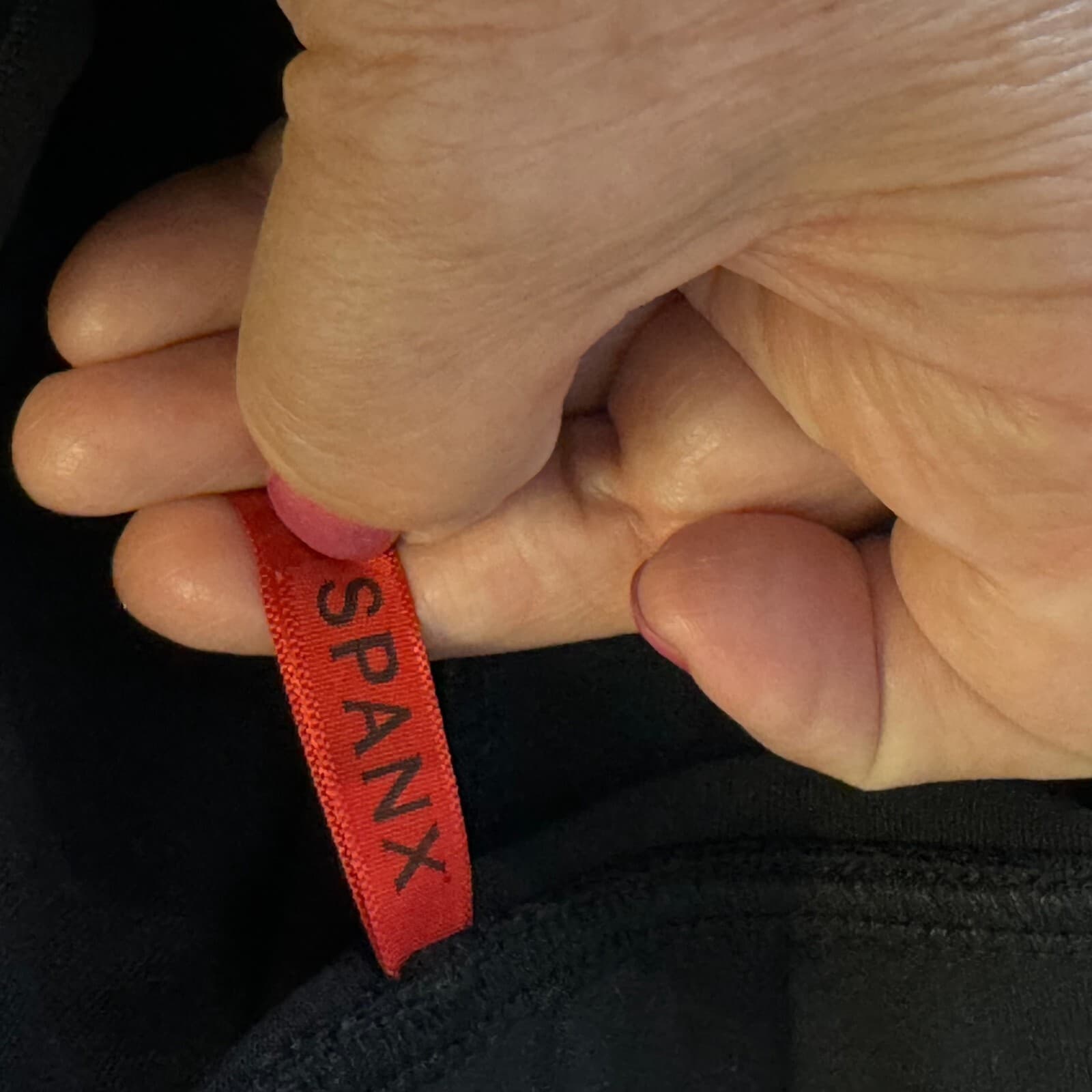 Spanx Leggings Women’s Size 1 Black Glitter High-Waist Elastic Waistband W298 - Thumbnail 7