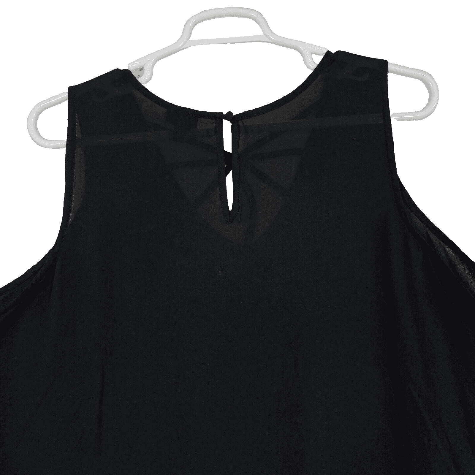 Torrid Tank Top Women’s 3 Black Georgette Strappy V-Neck 100% Polyester W 324 - Thumbnail 9