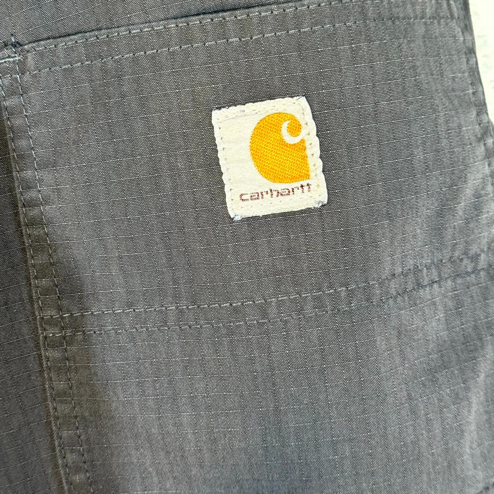 Carhartt 74533-33 Pants Mens 38x34 Gray Ripstop Relaxed Fit Workwear - Thumbnail 5