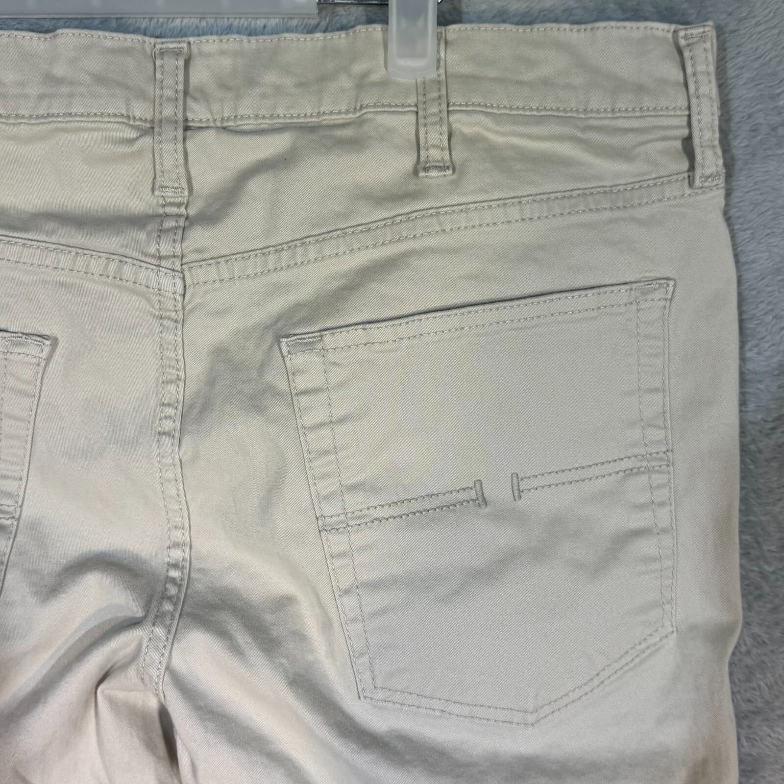 US Polo Assn Jeans Mens 38x30 Beige Straight Leg Mid Rise Stretch Denim - Thumbnail 7