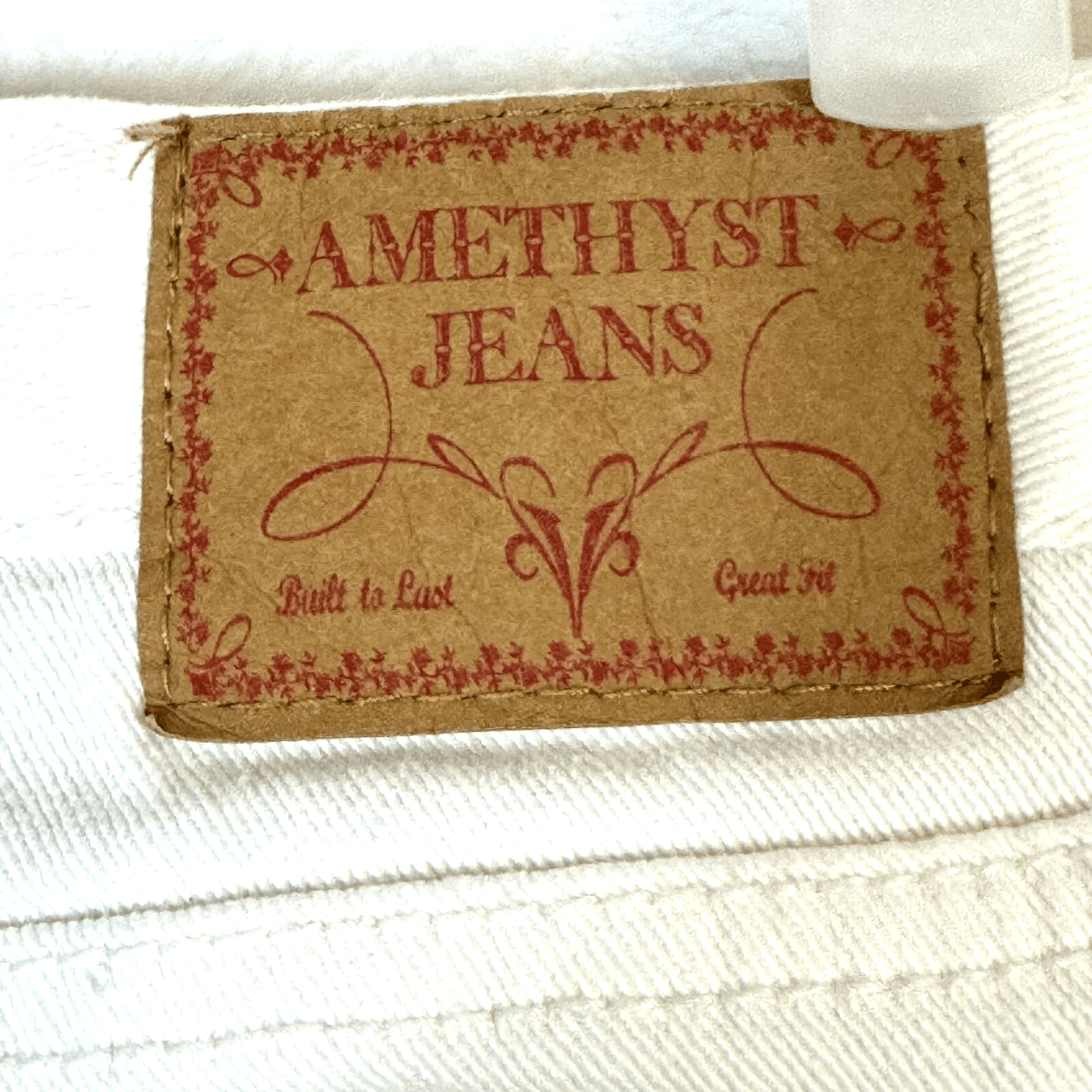 Amethyst Women’s Size 5 White Low-Rise Skinny Jeans Stretch Denim, 5-Pock W373 - Thumbnail 12