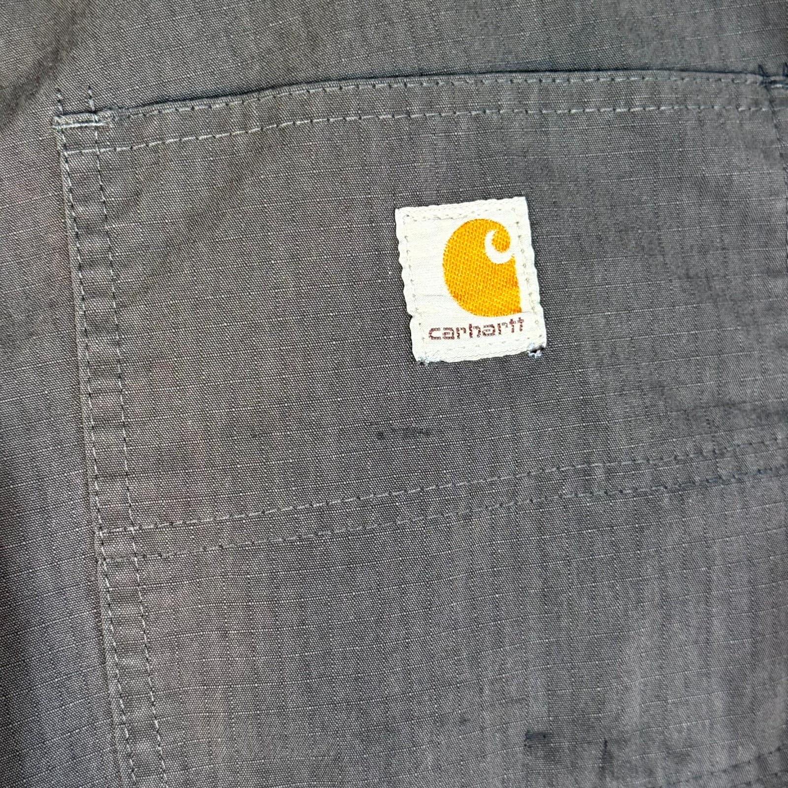 Carhartt 74533-33 Pants Mens 38x32 Gray Ripstop Relaxed Fit Workwear - Thumbnail 4