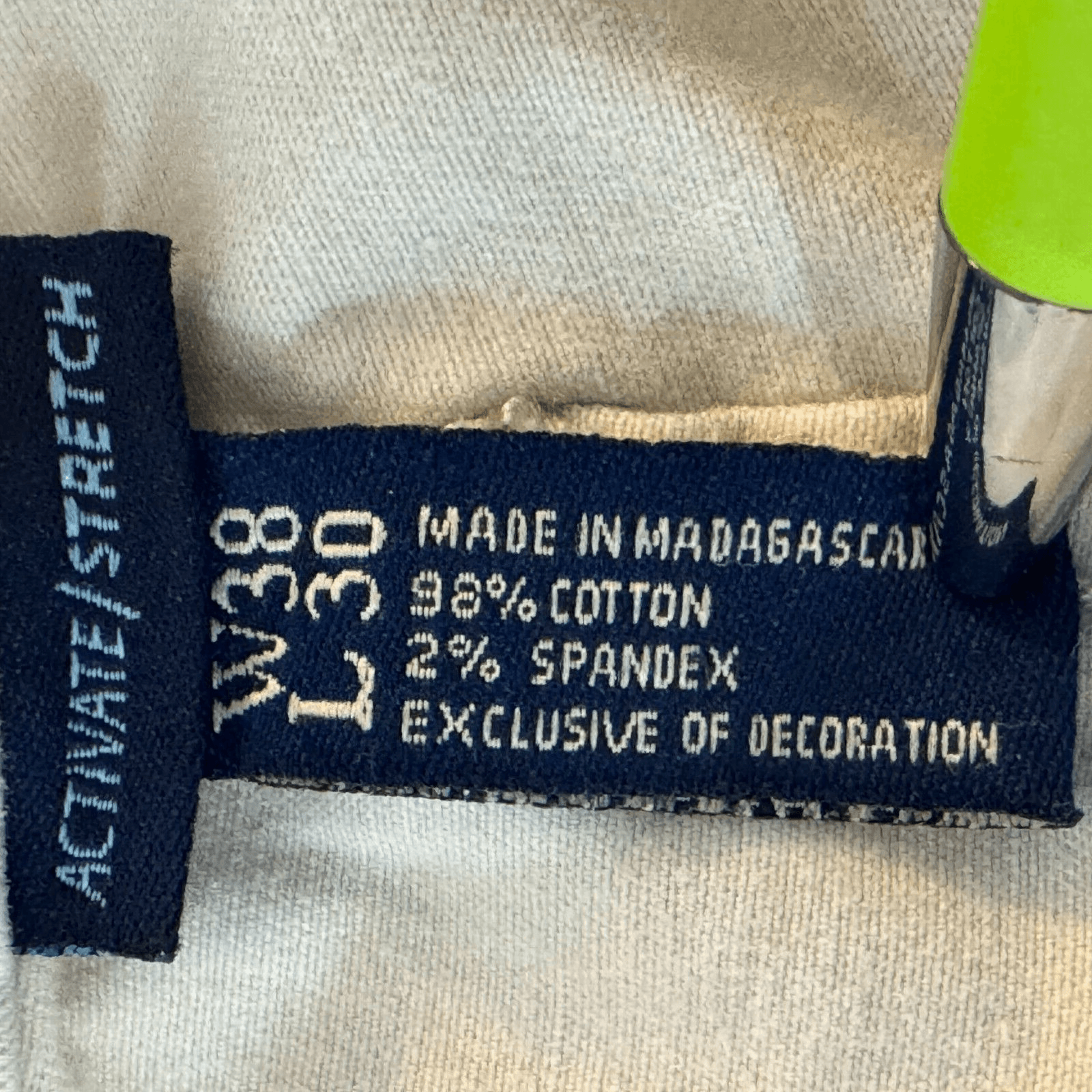 US Polo Assn Jeans Mens 38x30 Beige Straight Leg Mid Rise Stretch Denim - Thumbnail 10