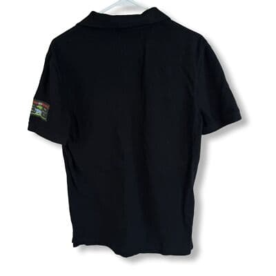 Banana Republic Men’s Black Short Sleeve Pullover Shirt Size S Travel Pat M 34 - Thumbnail 2