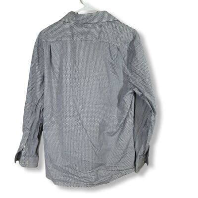 Tommy Hilfiger Dress Shirt Men L Slim Fit Navy White Long Sleeve Button Up M 32 - Thumbnail 2