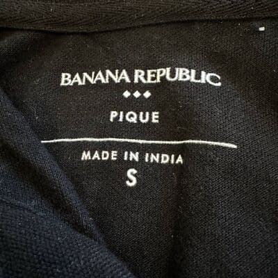 Banana Republic Men’s Black Short Sleeve Pullover Shirt Size S Travel Pat M 34 - Thumbnail 4