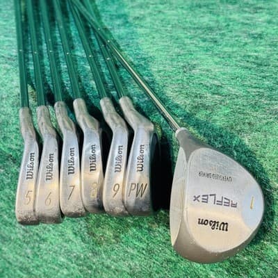 Wilson Reflex Mens RH 5-PW Driver 10.5 Steel Shaft Stainless Gray Golf Clubs - Thumbnail 3