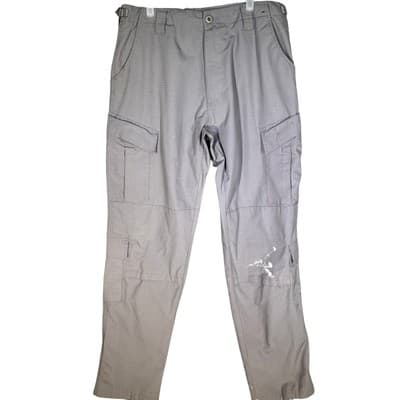 CQR Ripstop Cargo Pants Mens Medium Long Gray Tactical Utility Workwear Hiking - Image 1