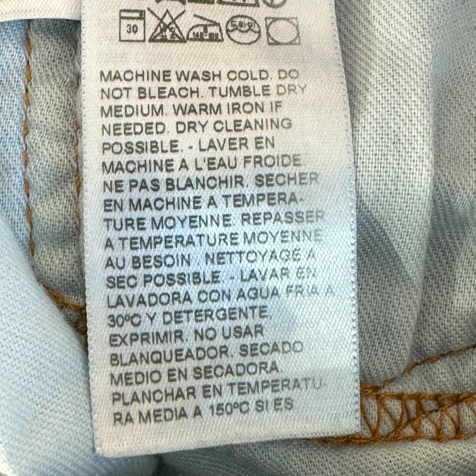 Levis 502 Jeans Mens 32x30 Blue Denim Tapered Straight Stretch Mid Rise - Thumbnail 6