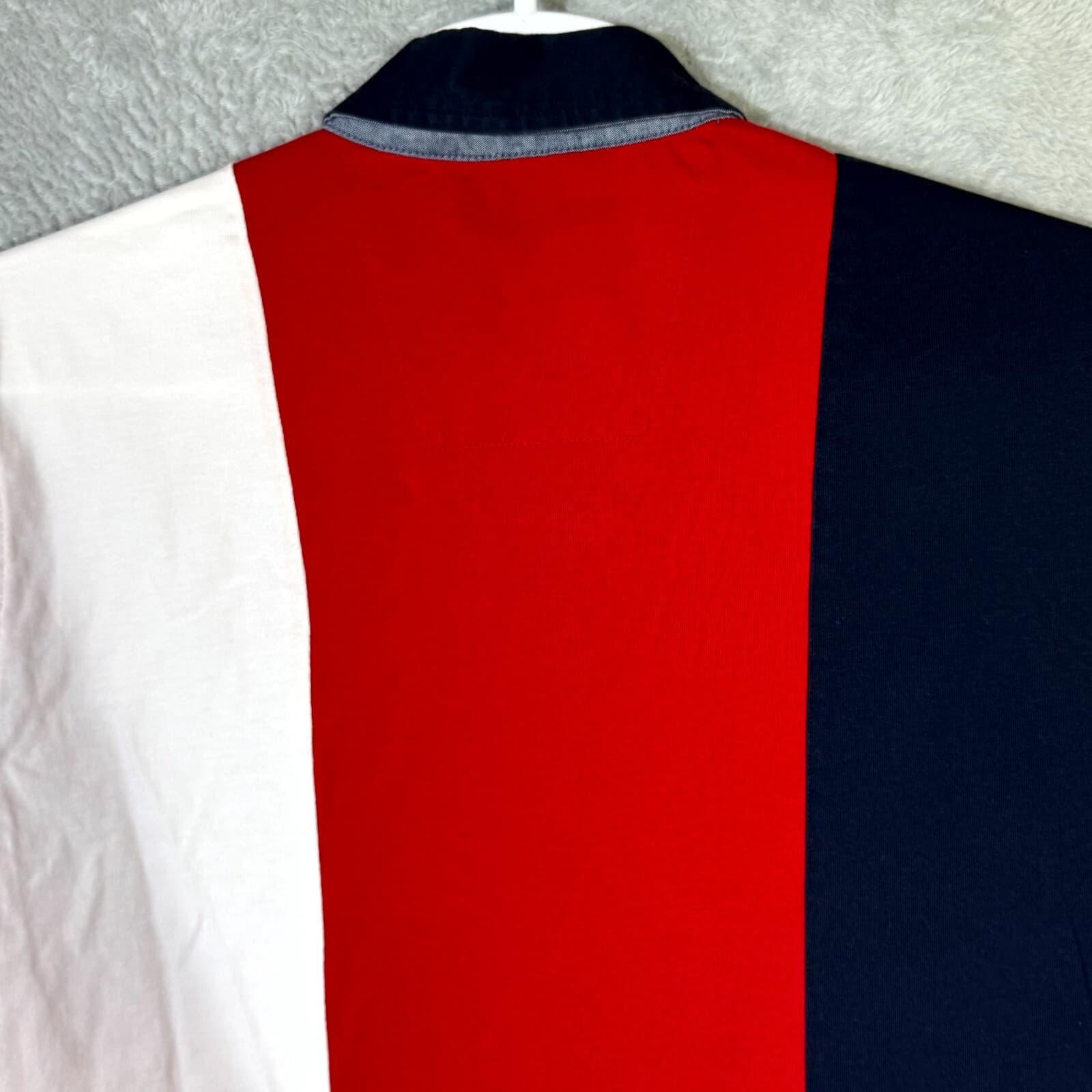 Nautica Jeans Co Men’s Polo Shirt XL Multicolor Stripe 100% Cotton Casual - Thumbnail 11