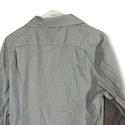 Tommy Hilfiger Dress Shirt Men L Slim Fit Navy White Long Sleeve Button Up M 32 - Thumbnail 12