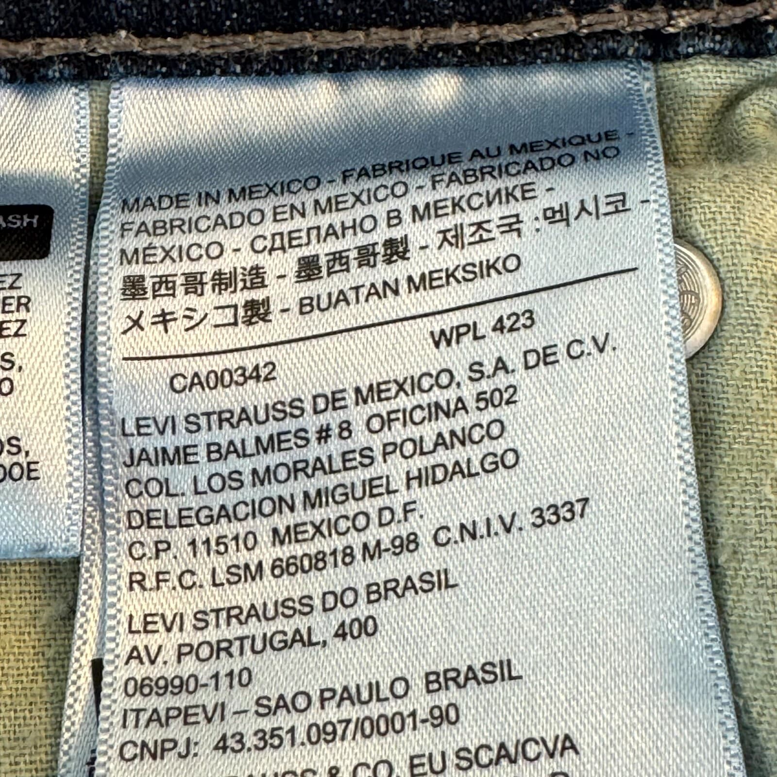 Levis 511 Jeans Mens 30x30 Blue Denim Slim Straight Stretch Mid Rise - Thumbnail 4