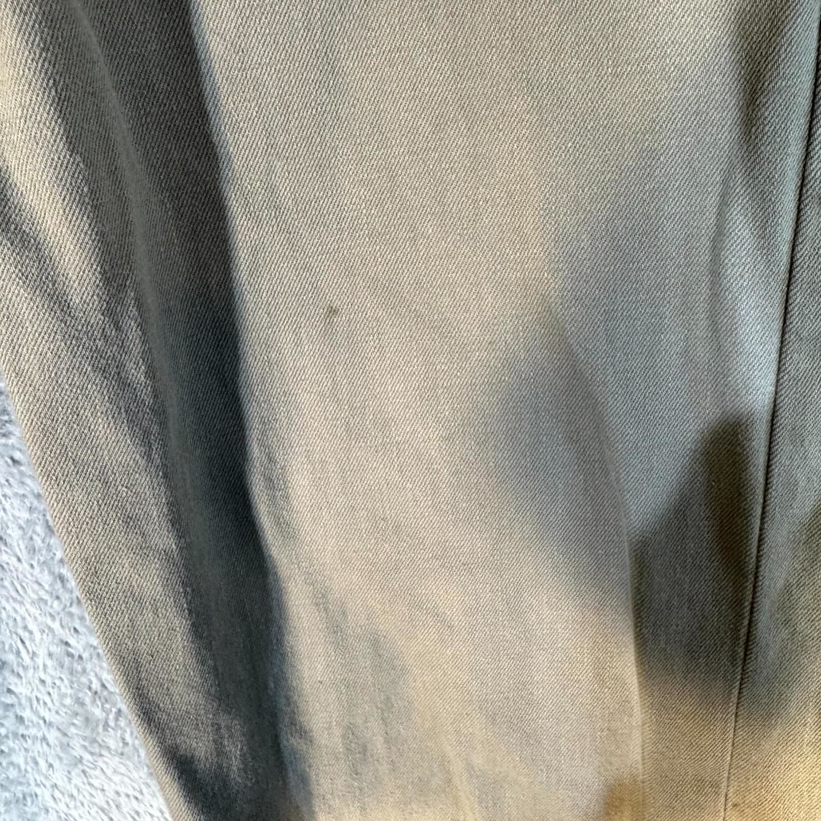 Levis 505 Jeans Mens 36x34 Beige Denim Regular Fit Straight Leg Khaki - Thumbnail 3