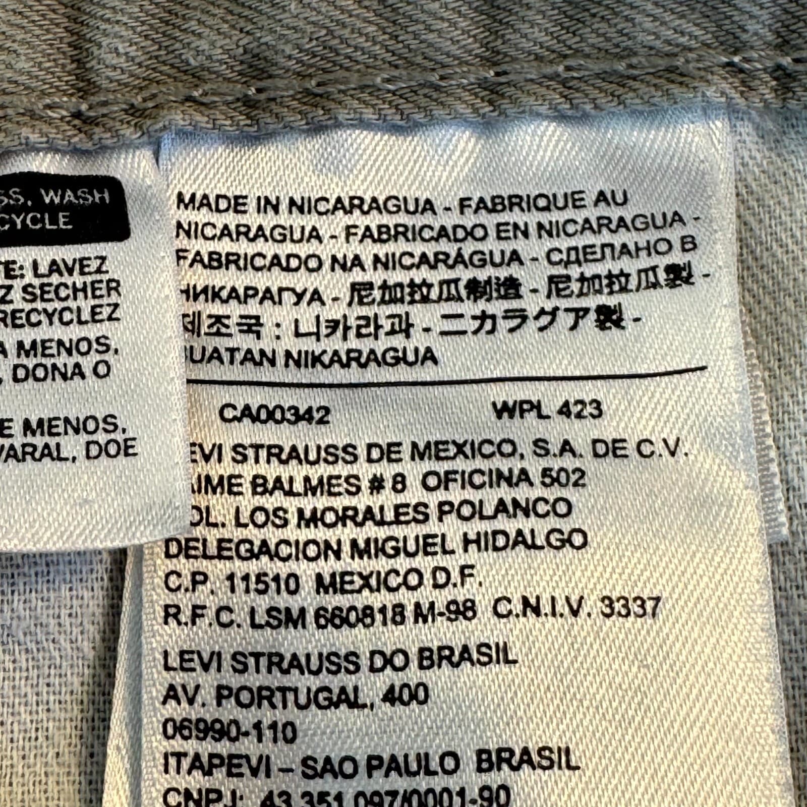 Levis 505 Jeans Mens 36x34 Beige Denim Regular Fit Straight Leg Khaki - Thumbnail 6