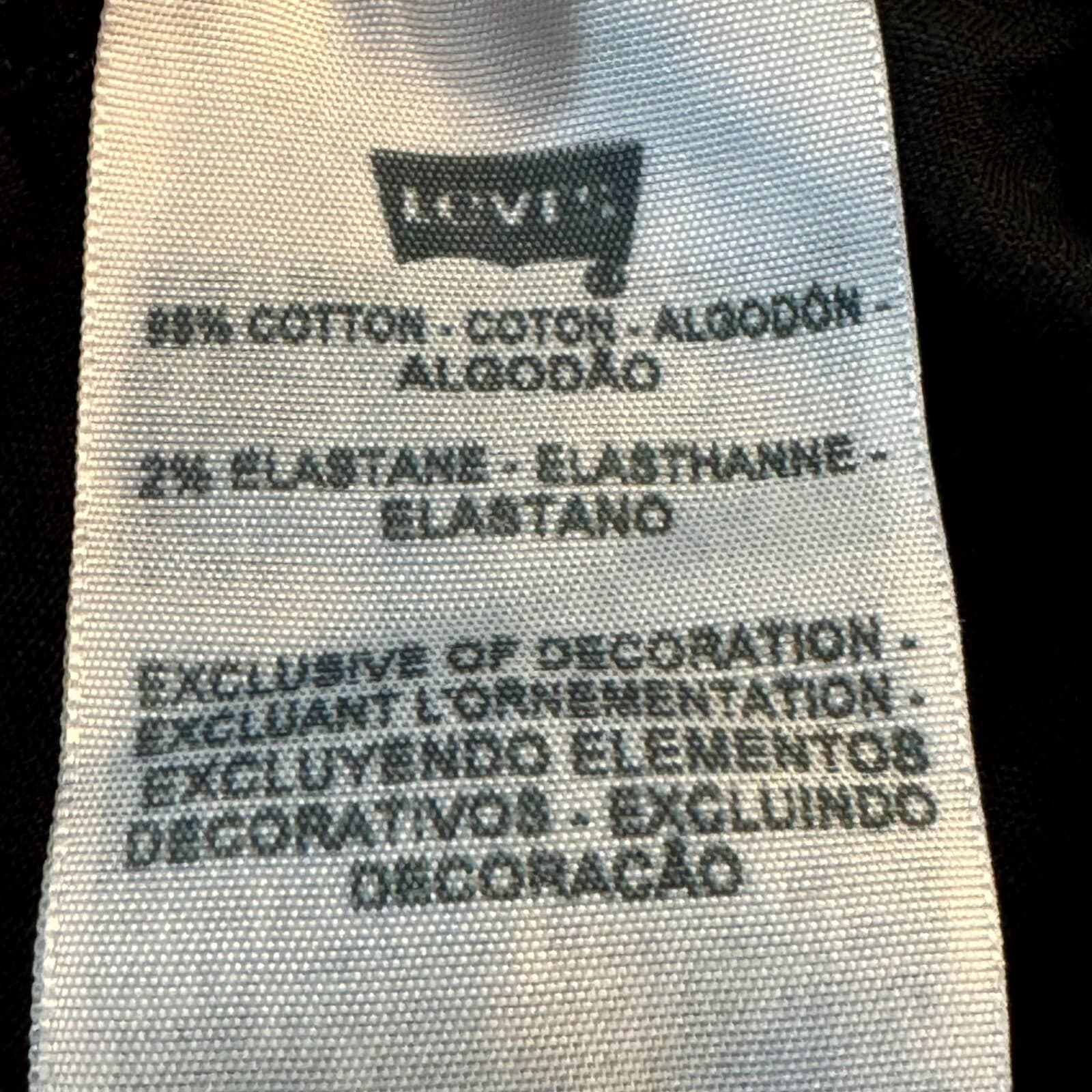 Levi’s 505 Womens Jeans Size 18 Black Denim Dark Wash Mid Rise Straight Leg - Thumbnail 12