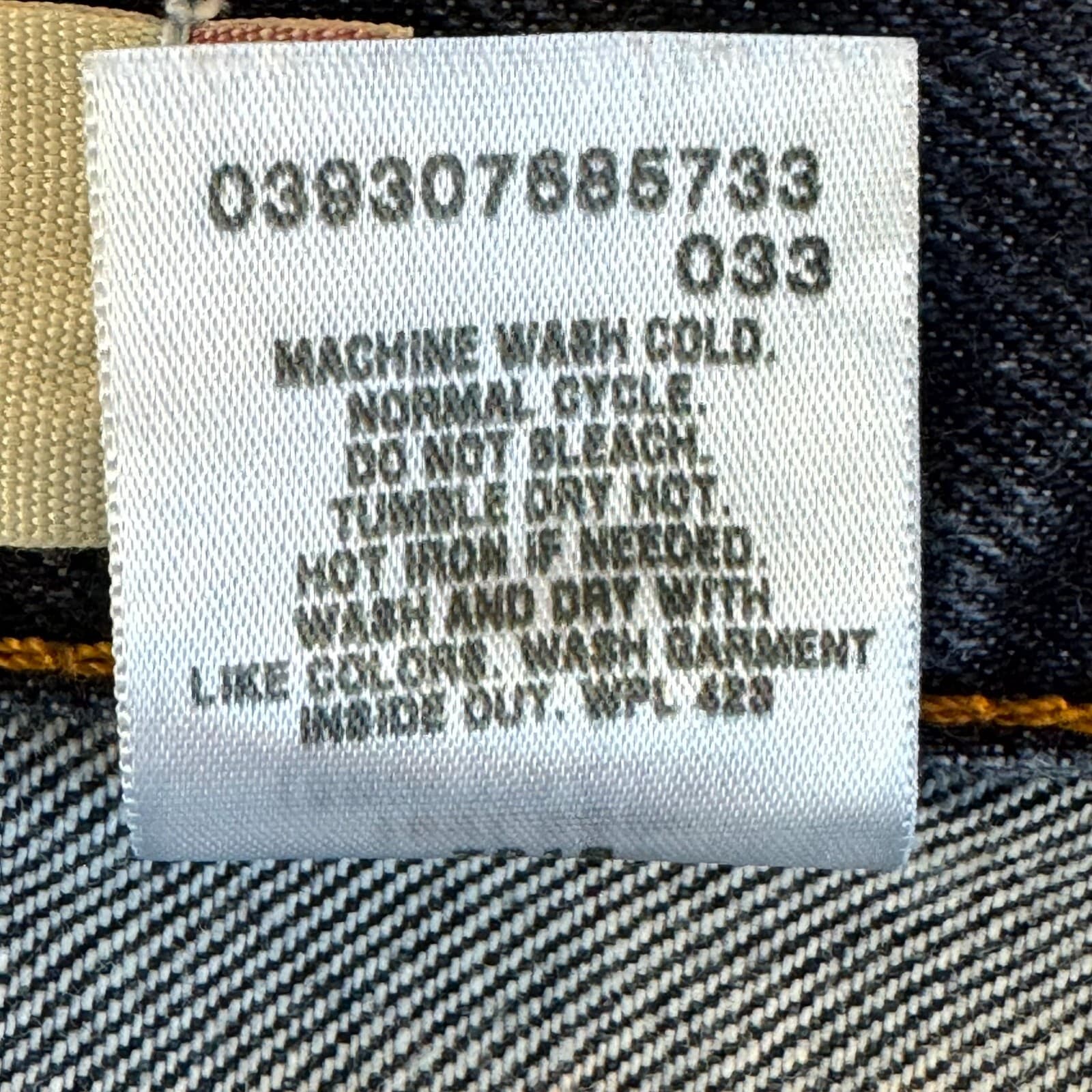 Levis 505 Jeans Mens 40x30 Blue Denim Regular Fit Straight Leg Classic - Thumbnail 5