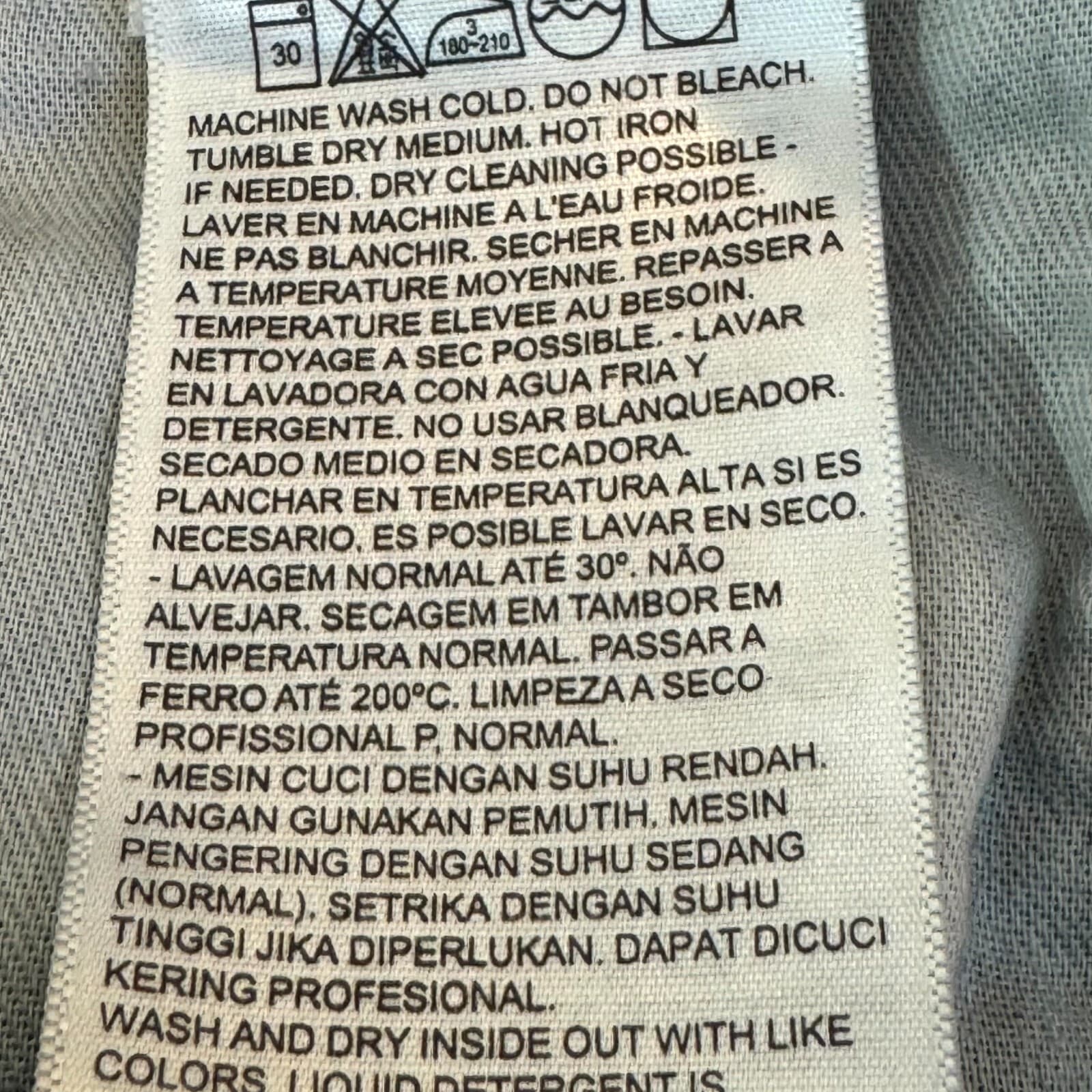 Levis 505 Jeans Mens 36x29 Black Denim Regular Fit Straight Leg Dark Wash - Thumbnail 8