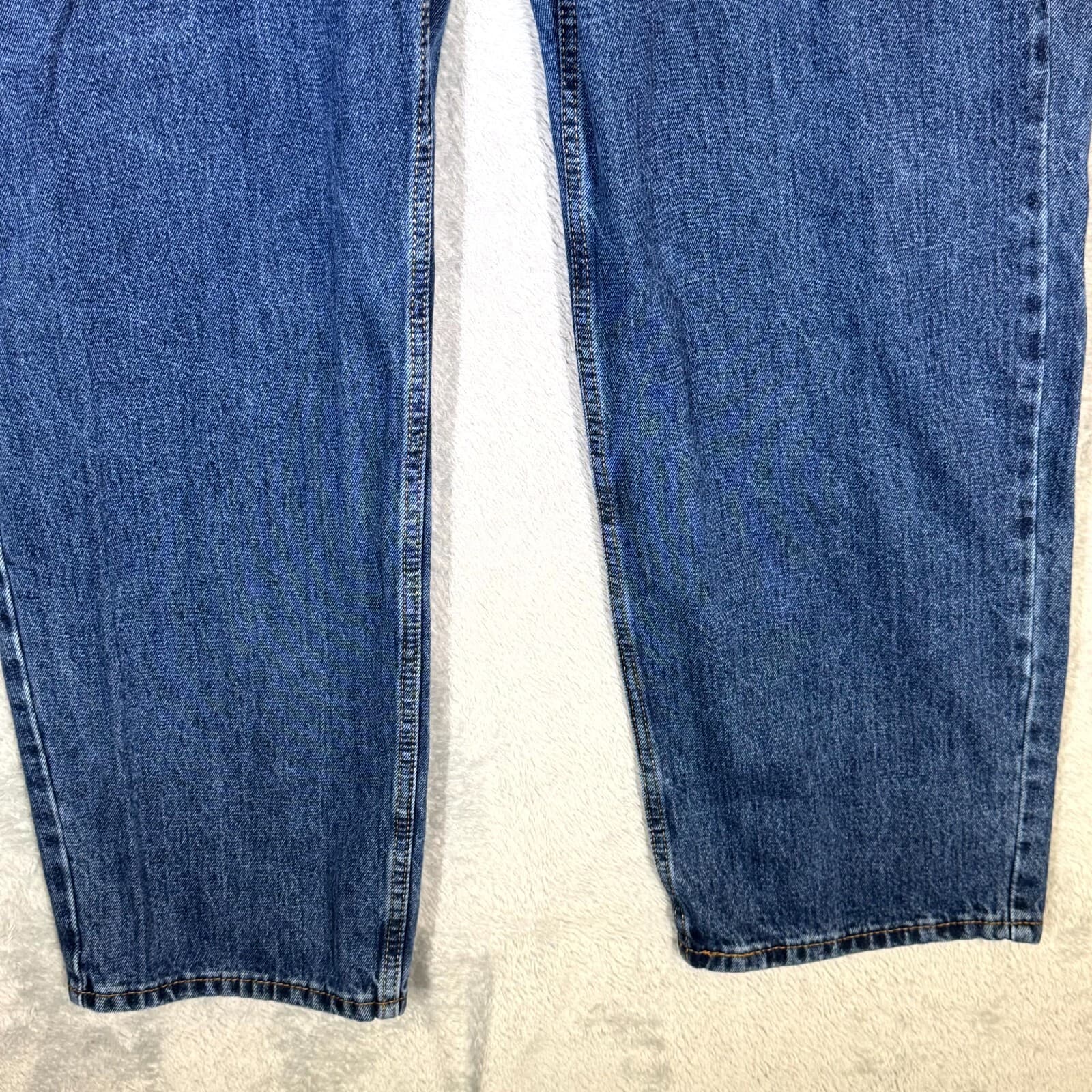 Levi’s 550 Mens Jeans 42x32 Blue Denim Relaxed Fit Mid Rise Straight Leg - Thumbnail 5