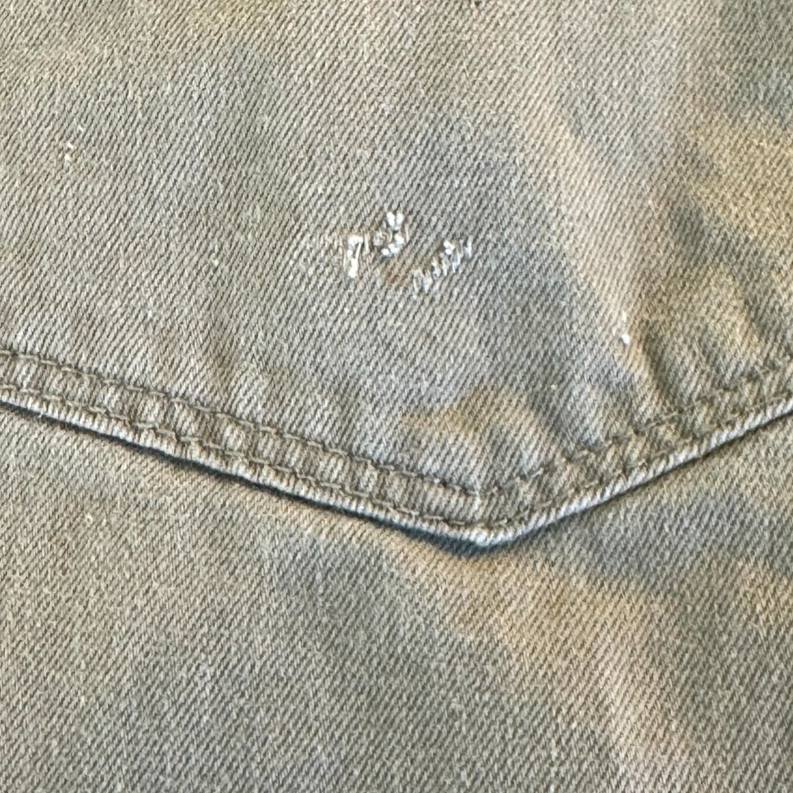 Levis 505 Jeans Mens 36x34 Beige Denim Regular Fit Straight Leg Khaki - Thumbnail 5
